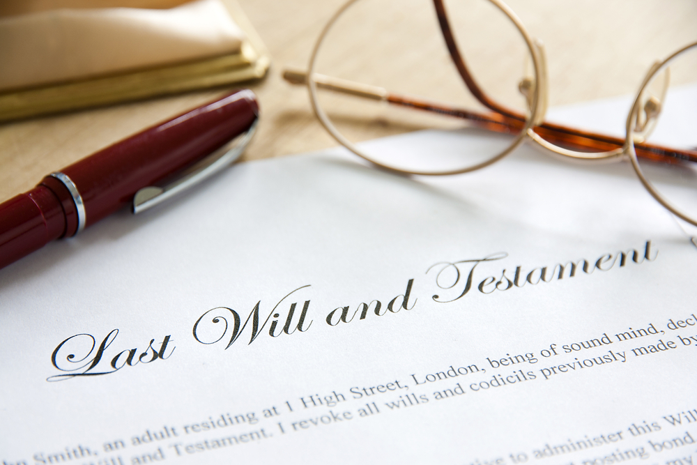 photo of a will